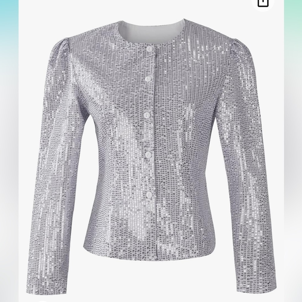 Women’s sequin jacket.